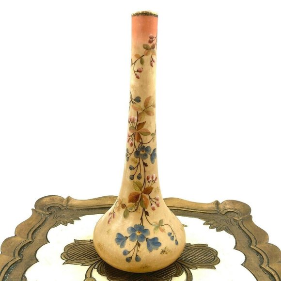 Vienna Austria Hand Painted Porcelain Sorori Vase